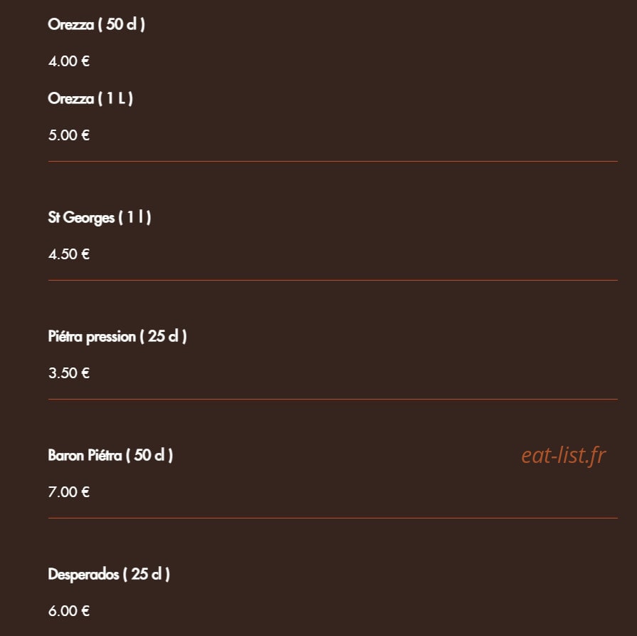 Le Grill — carte page 4