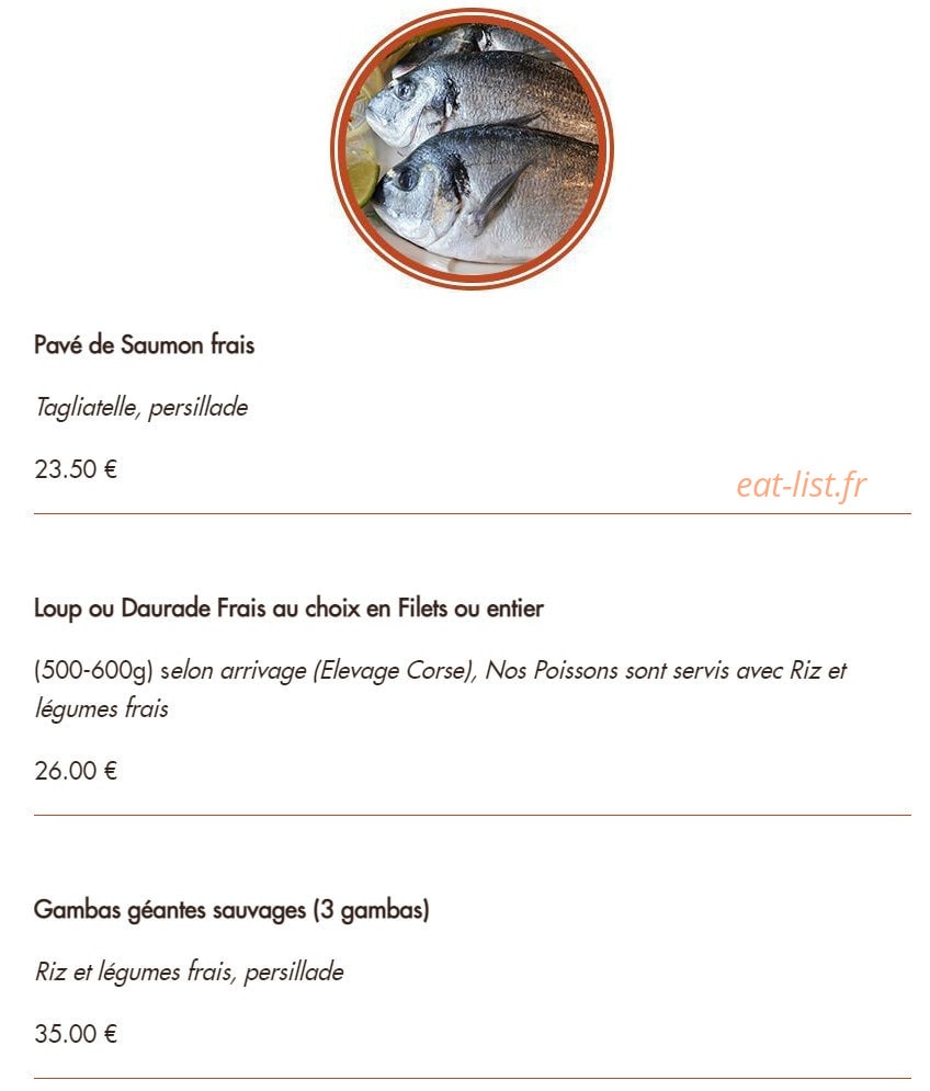 Le Grill — carte page 18