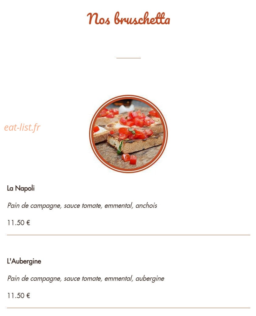 Le Grill — carte page 14