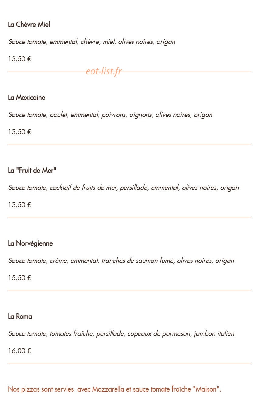 Le Grill — carte page 13