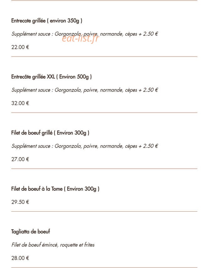 Le Grill — carte page 6