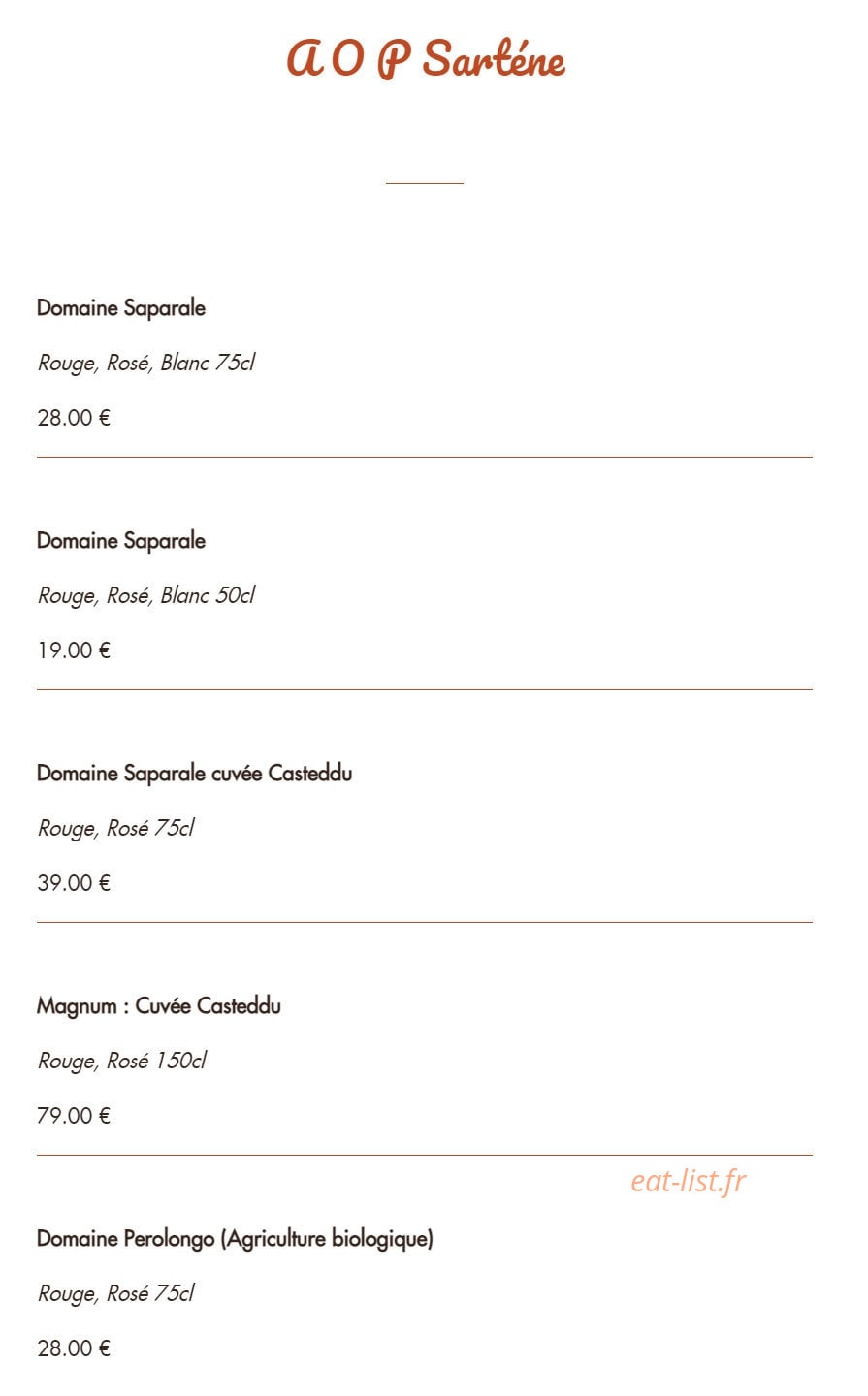 Le Grill — carte page 35