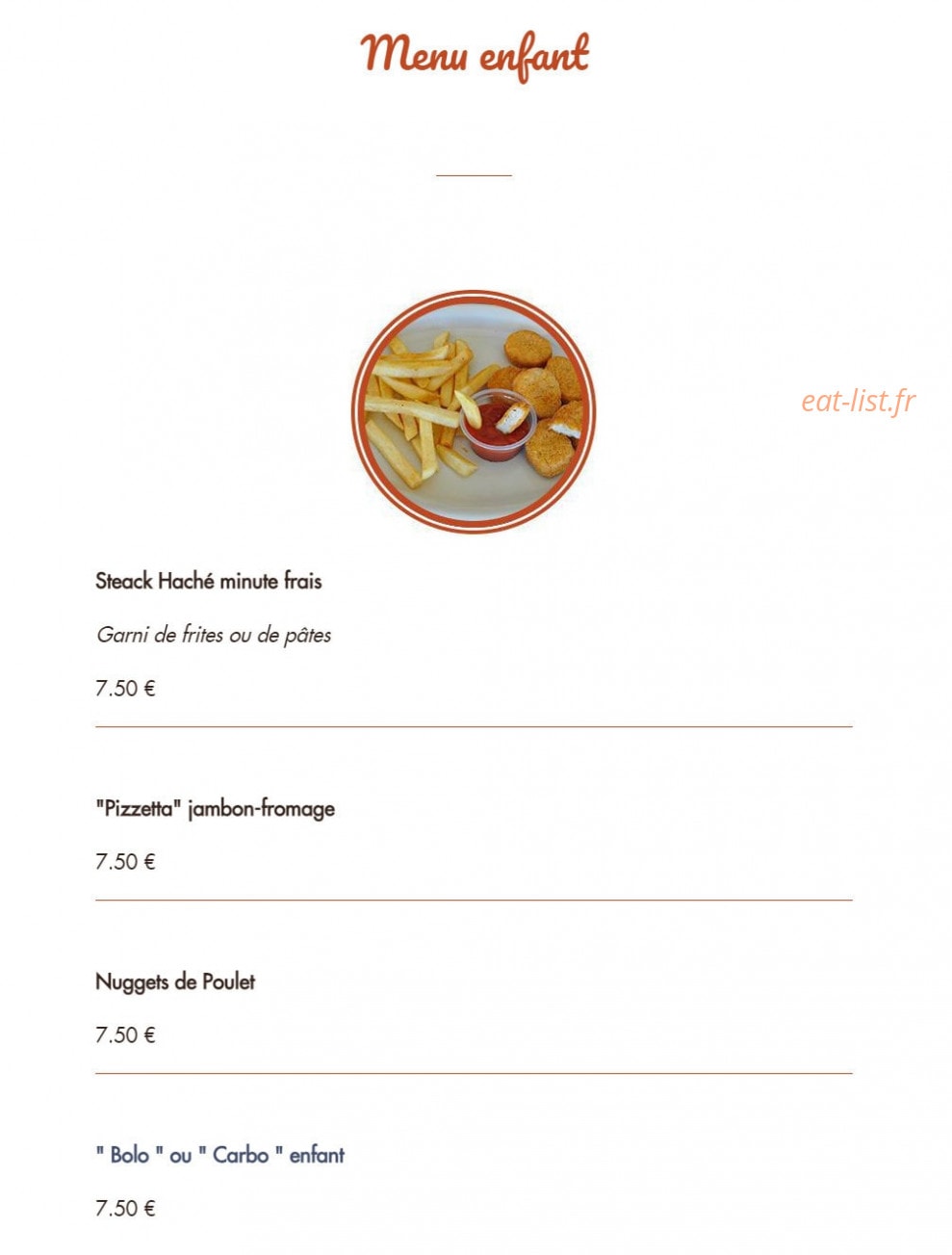 Le Grill — carte page 23