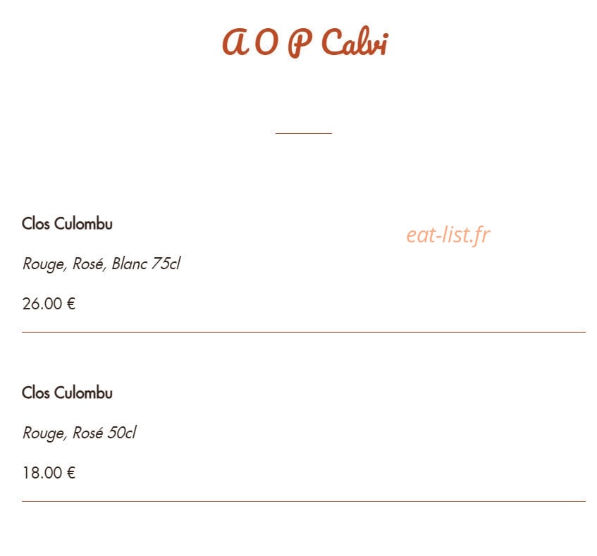 Le Grill — carte page 36