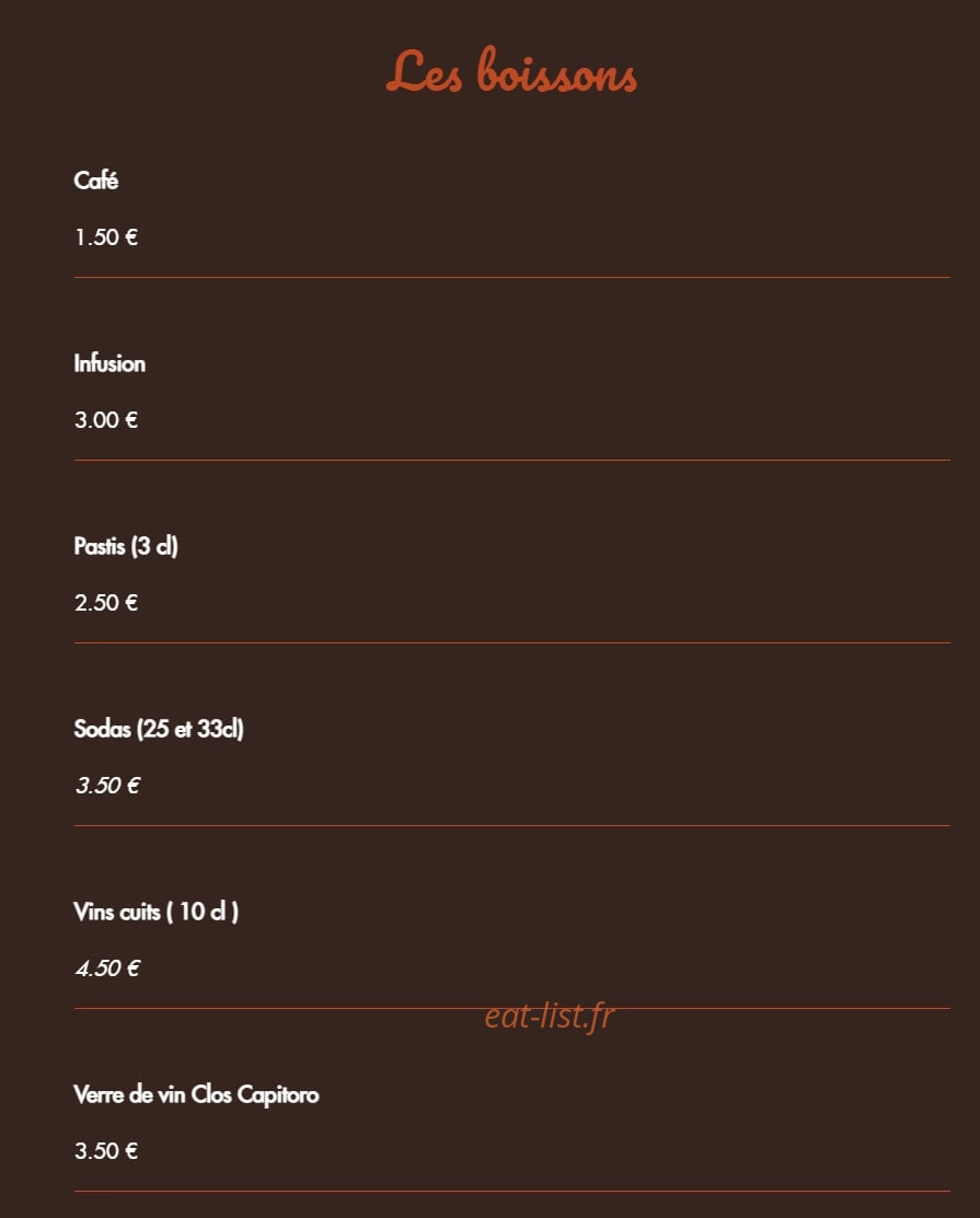 Le Grill — carte page 30