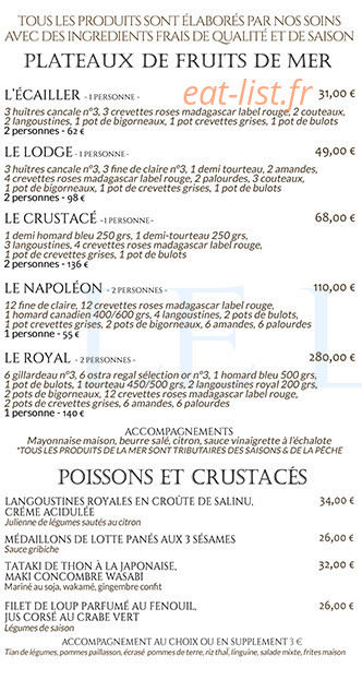 Le Lodge — carte page 1