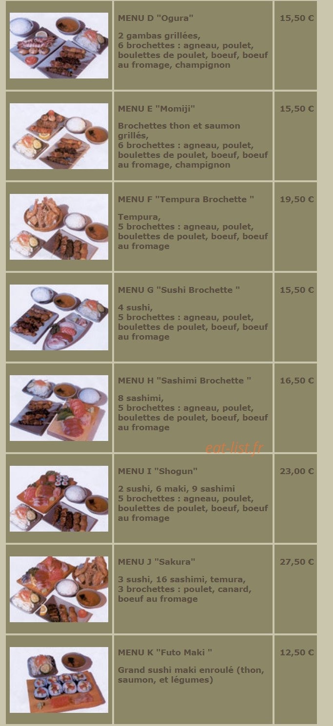Le Mandarin — carte page 2