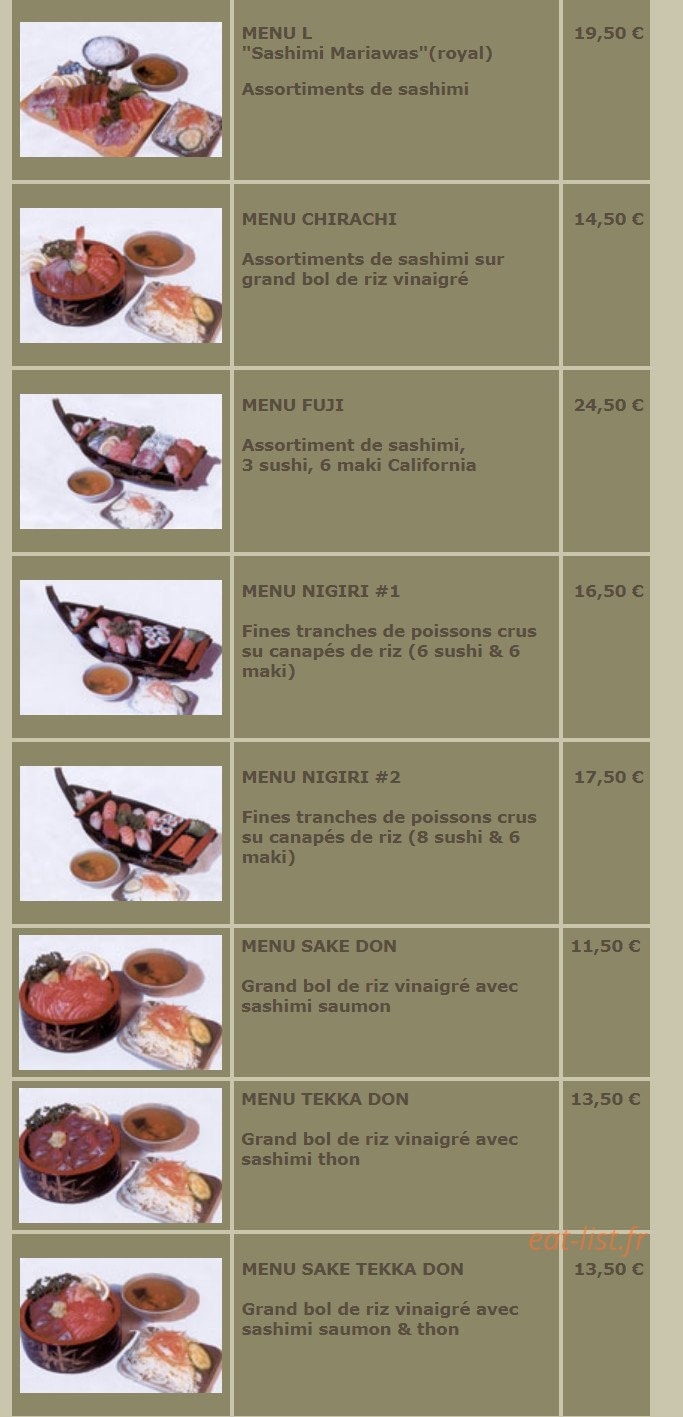 Le Mandarin — carte page 3