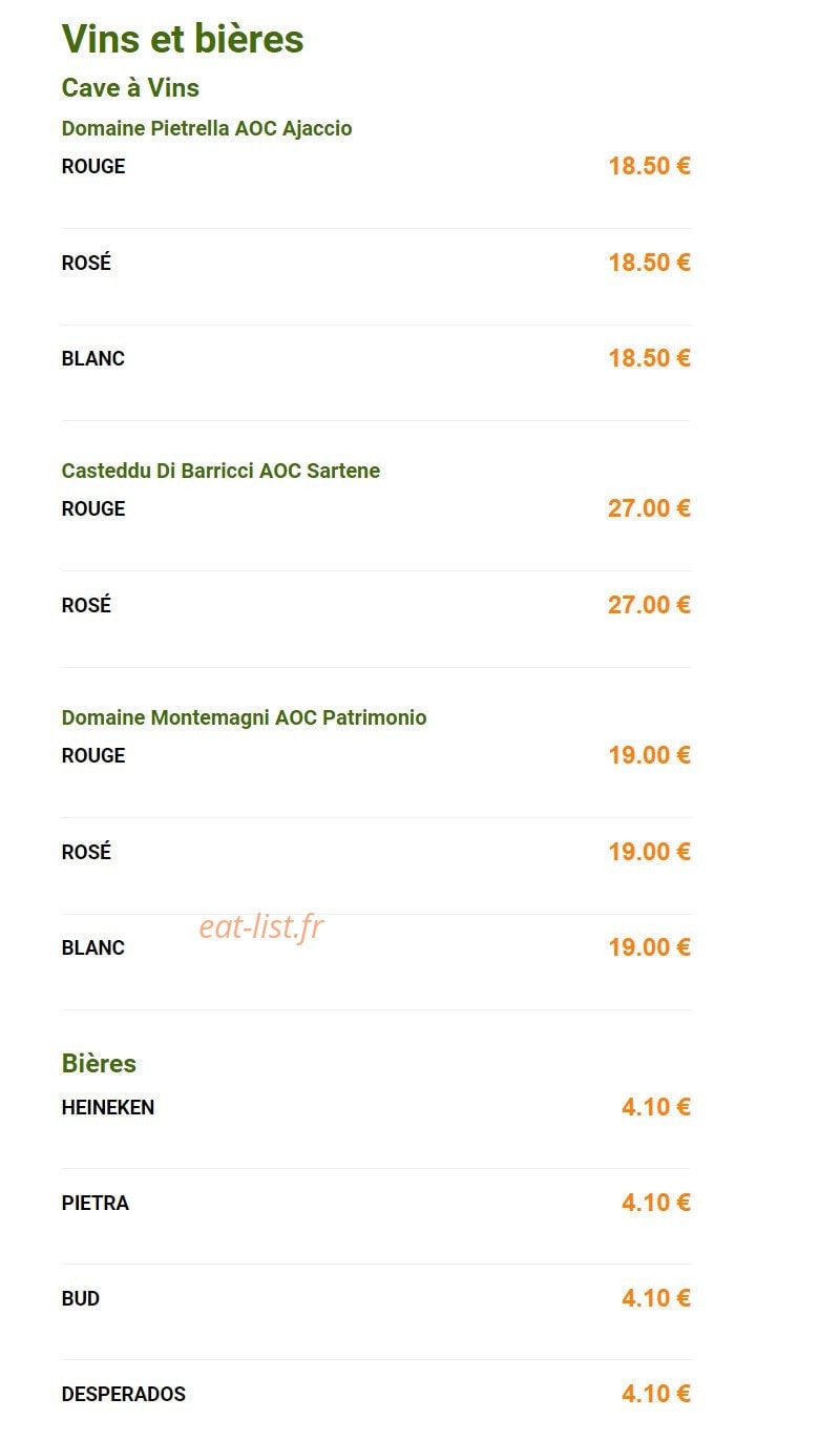 Le Petit Cheval Blanc — carte page 6