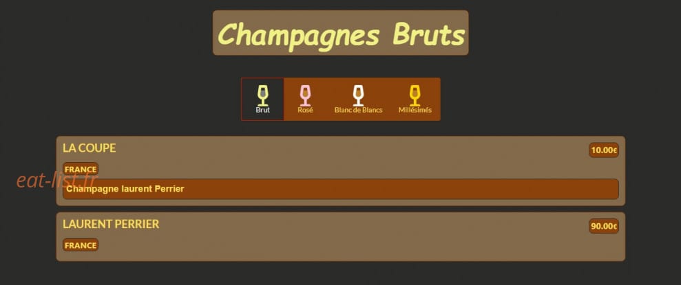 Le Petit Clos — carte page 5