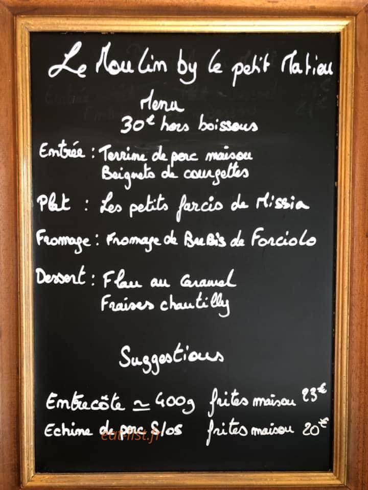 Le Petit Matieu — carte page 1