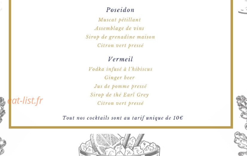 Le Poseidon — carte page 3