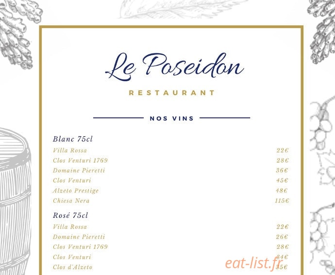 Le Poseidon — carte page 6