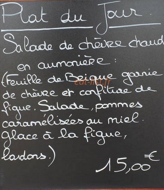 Little Cafe — carte page 1