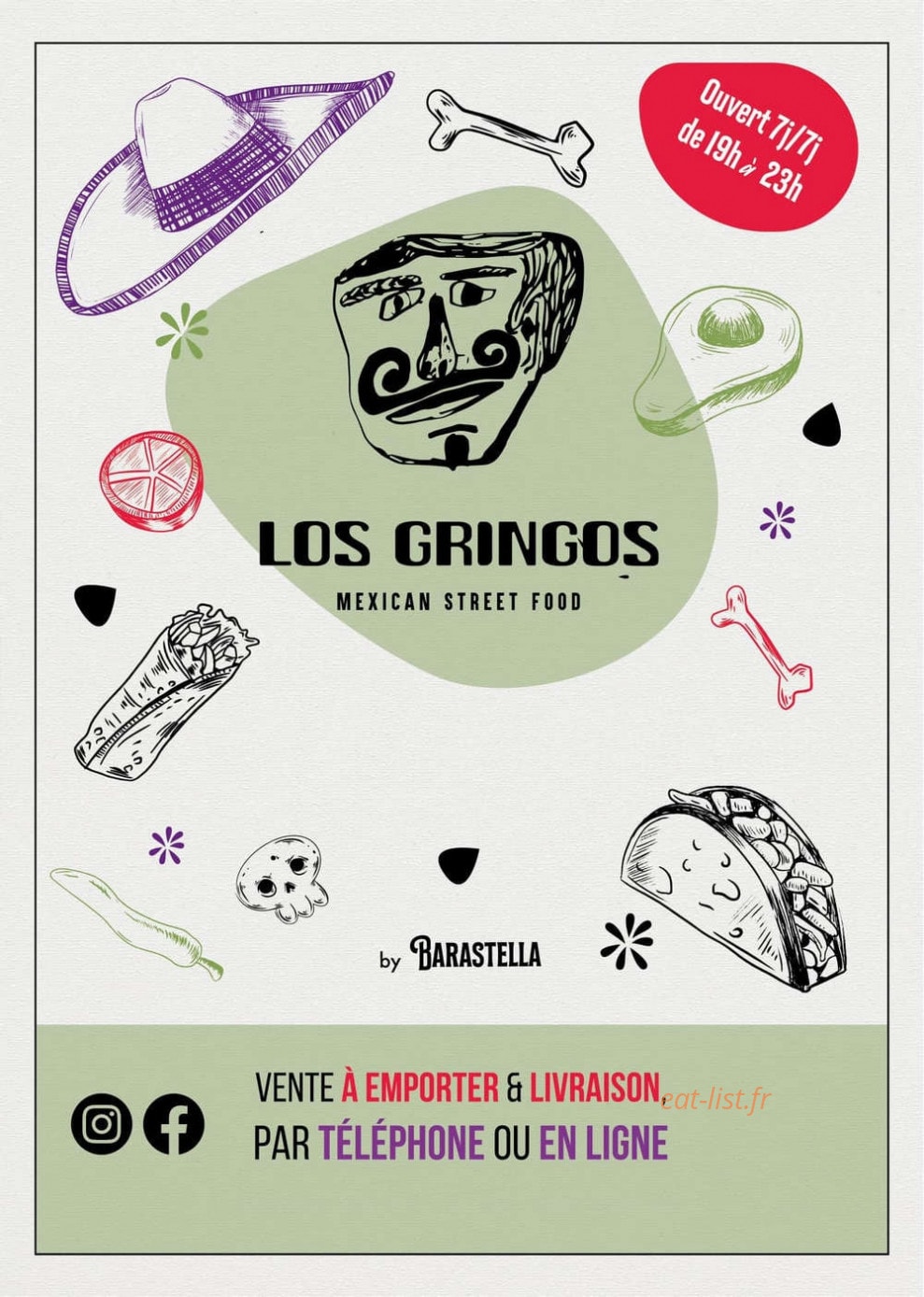 Los Gringos — carte page 1