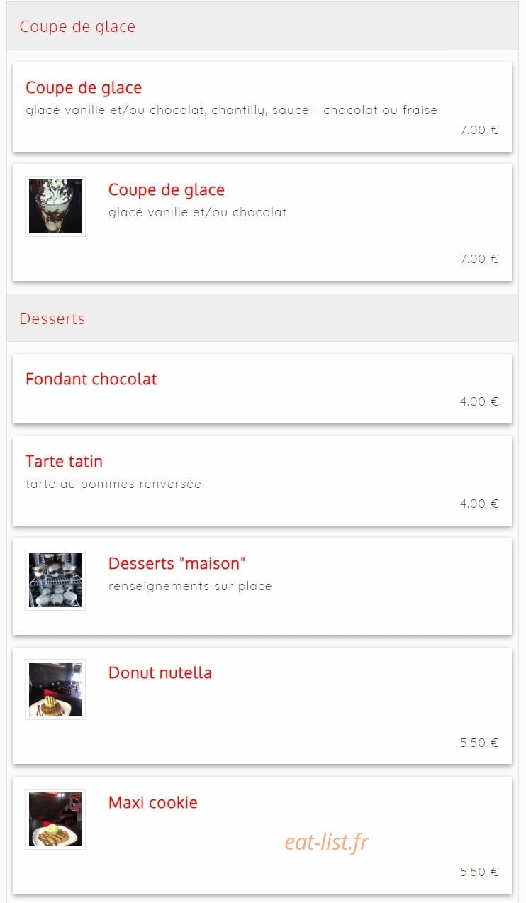 MN Burger — carte page 13
