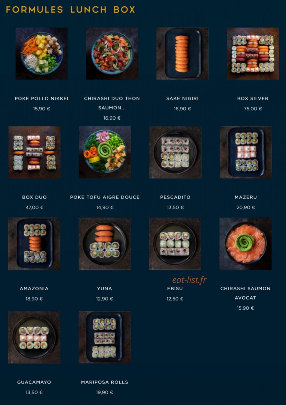 NKI sushi — carte page 2