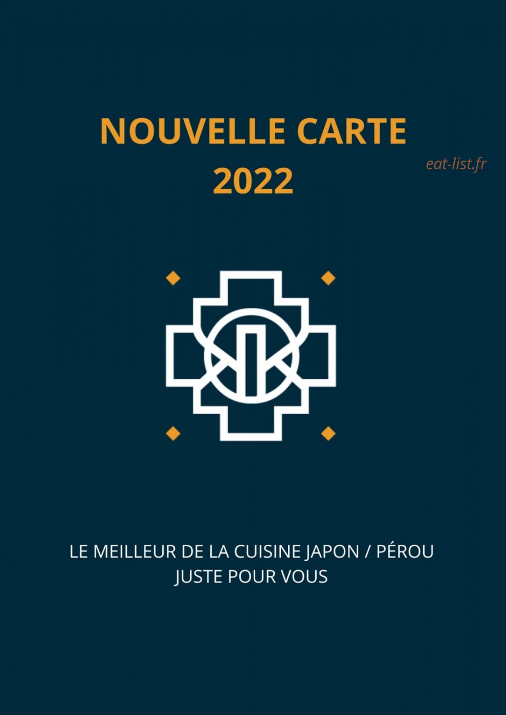 NKI sushi — carte page 1