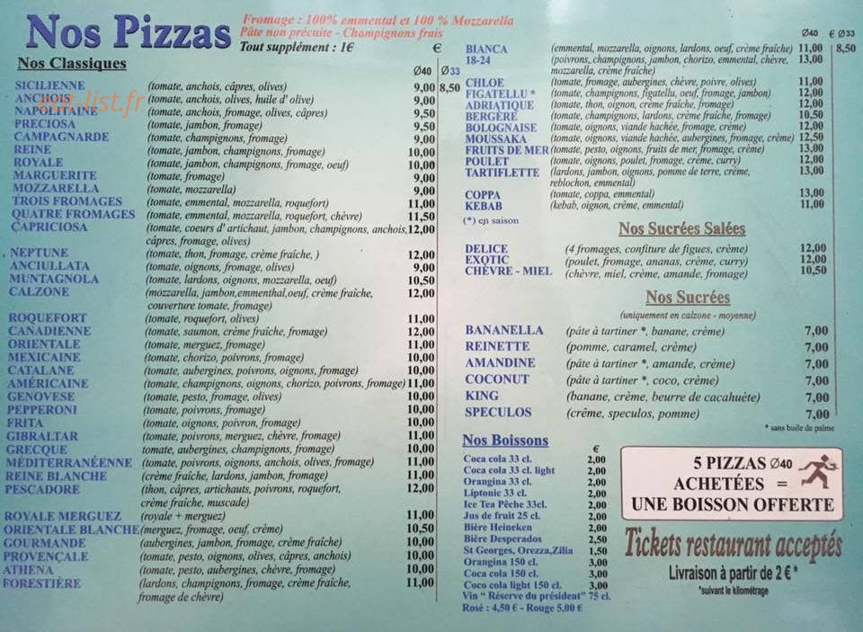 Pizza 18.24 — carte page 1