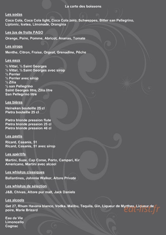 Restaurant l'Amirauté — carte page 8