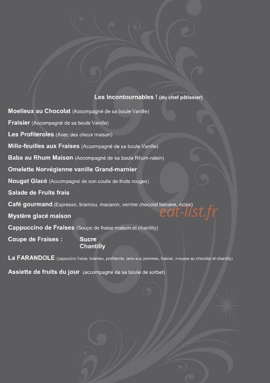 Restaurant l'Amirauté — carte page 11
