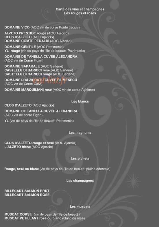 Restaurant l'Amirauté — carte page 7