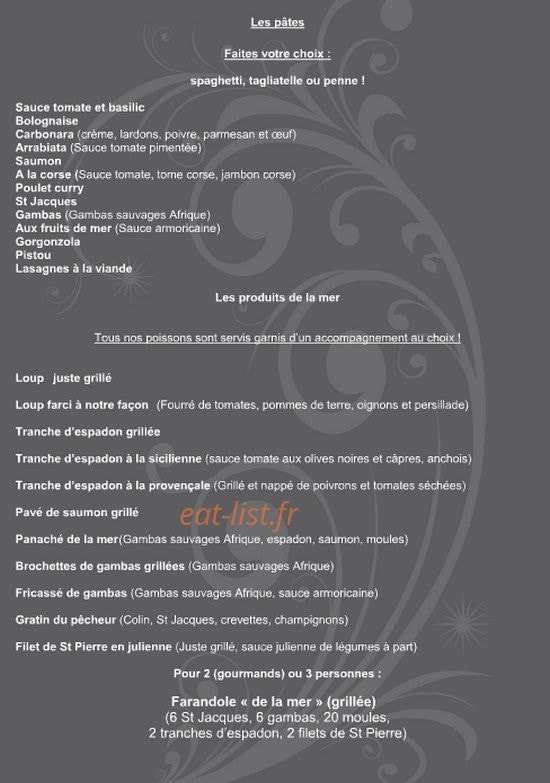 Restaurant l'Amirauté — carte page 5