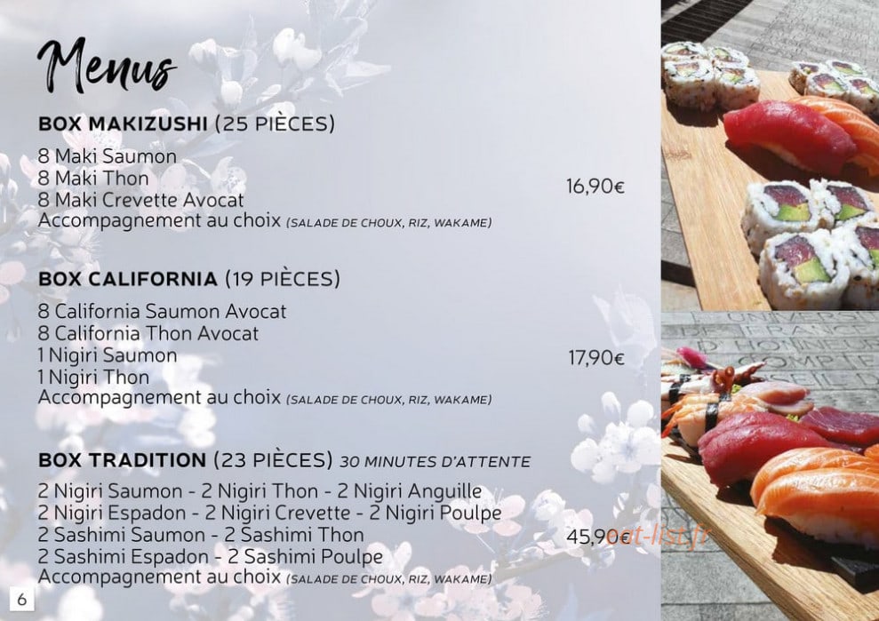 Sakura — carte page 2