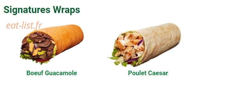 Subway — carte page 2