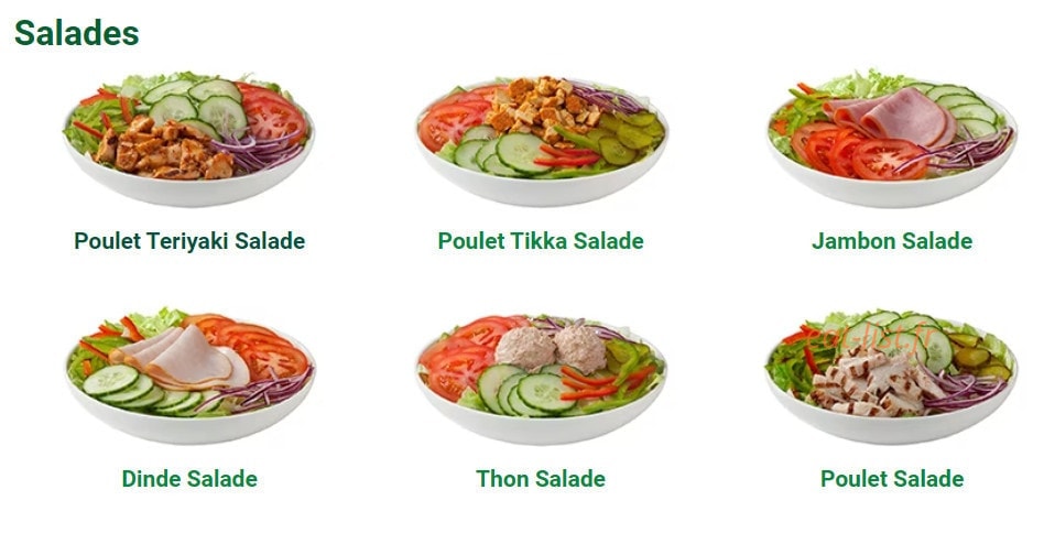 Subway — carte page 3