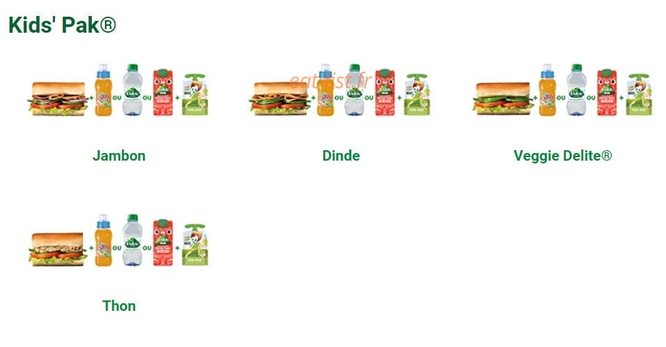 Subway — carte page 4