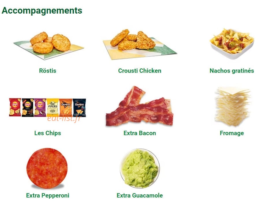 Subway — carte page 6