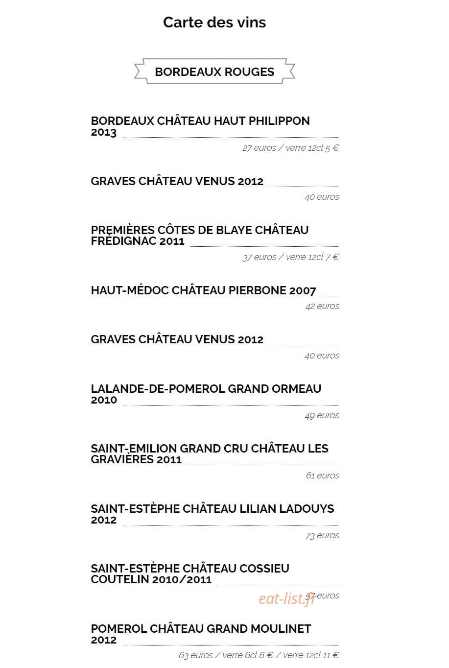 Sur La Braise — carte page 9