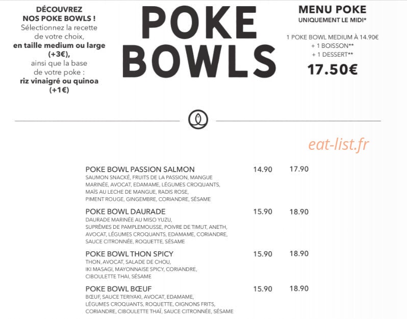 Sushi Shop — carte page 32