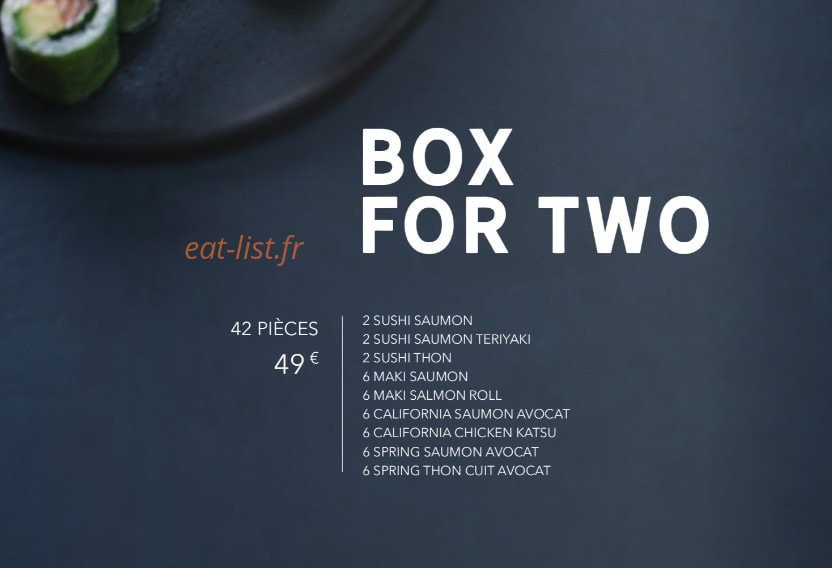 Sushi Shop — carte page 13