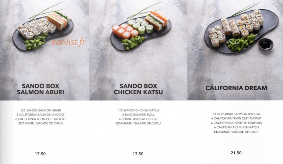 Sushi Shop — carte page 11