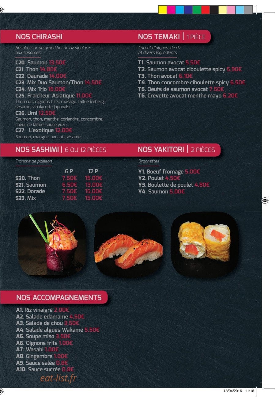 Umi Sushi — carte page 5