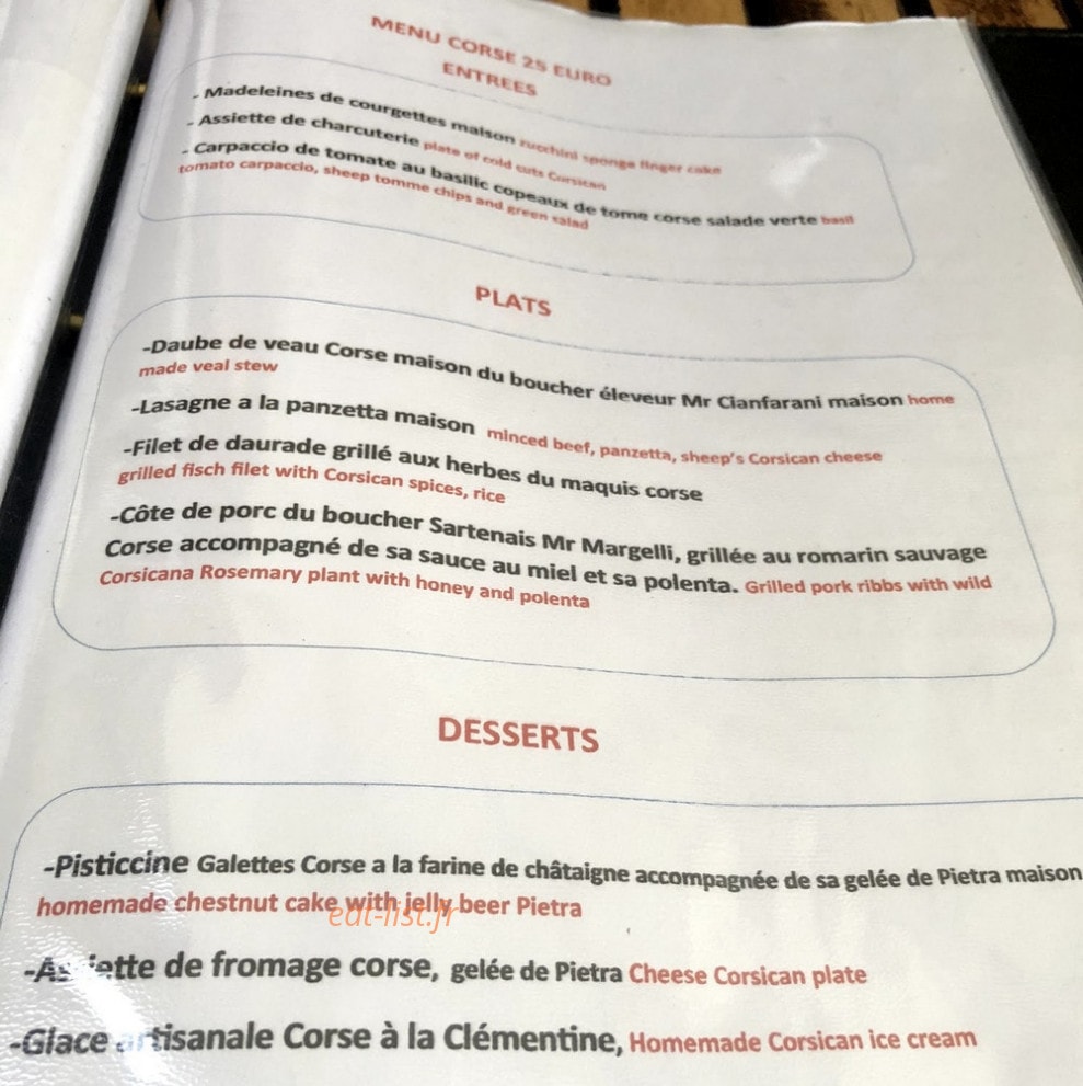 L'Arbousier — carte page 1