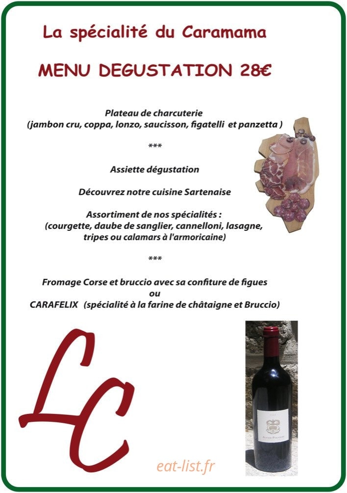 Le caramama — carte page 2