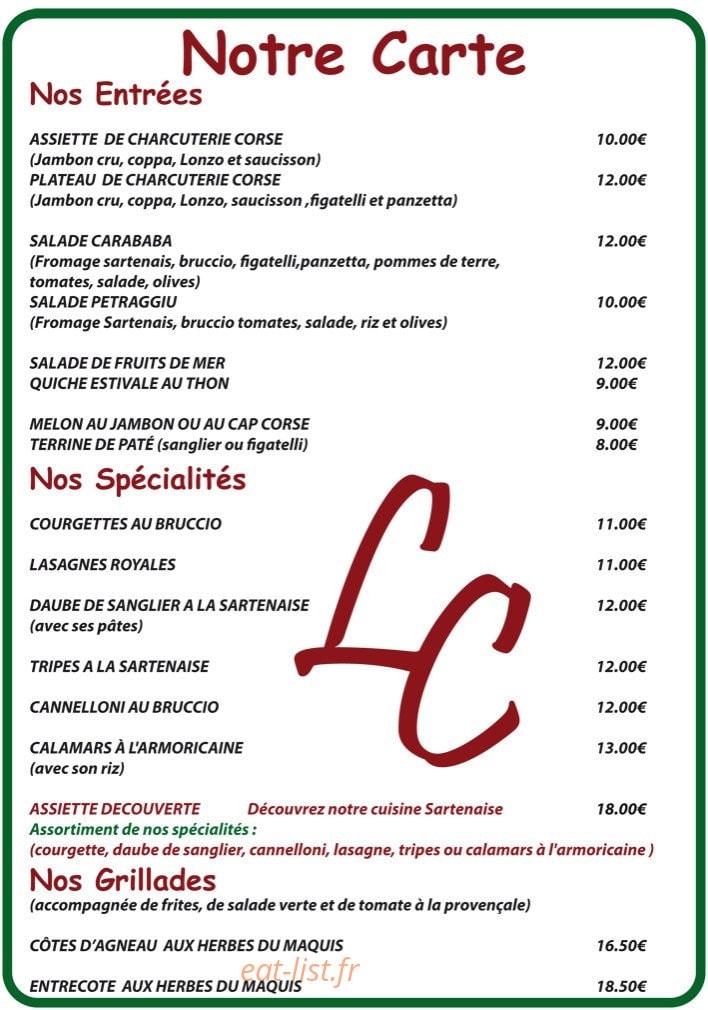 Le caramama — carte page 5