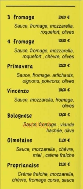 À Pizza — carte page 4