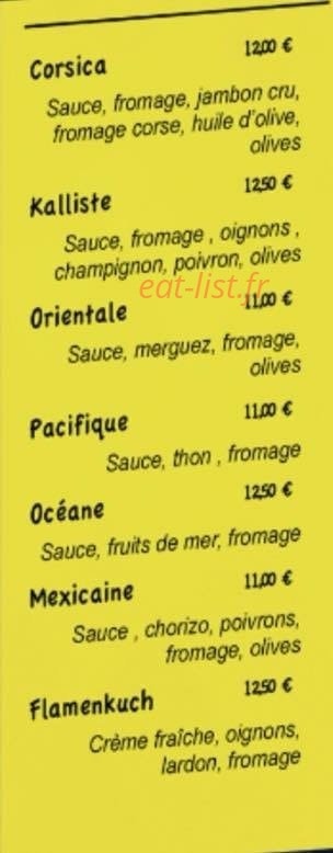 À Pizza — carte page 3
