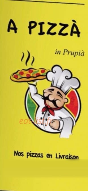 À Pizza — carte page 1