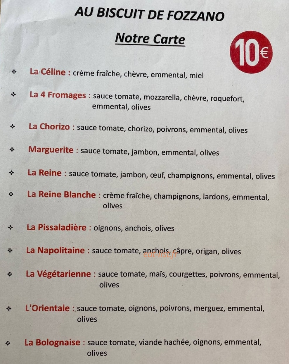 Au biscuit de Fozzano — carte page 3