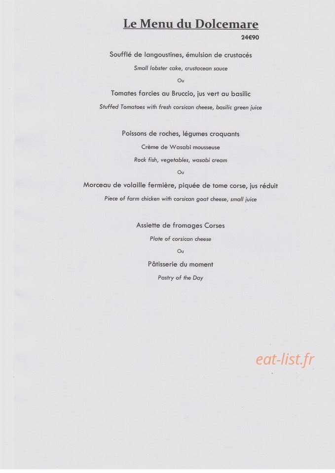 DolceMare — carte page 5