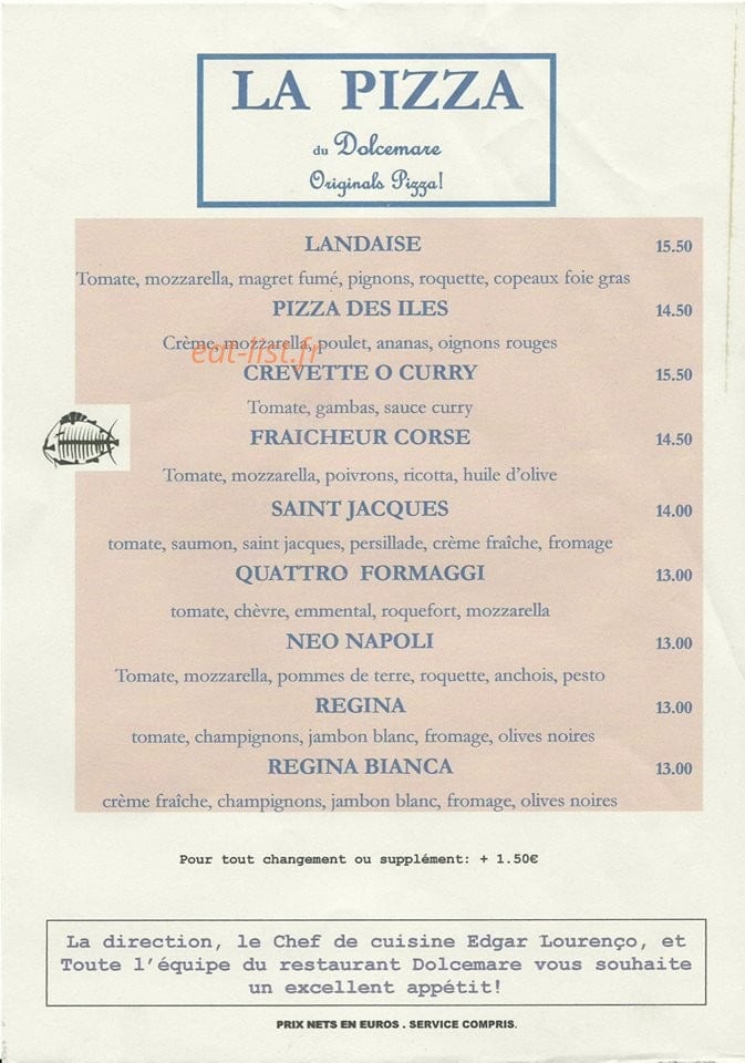 DolceMare — carte page 2