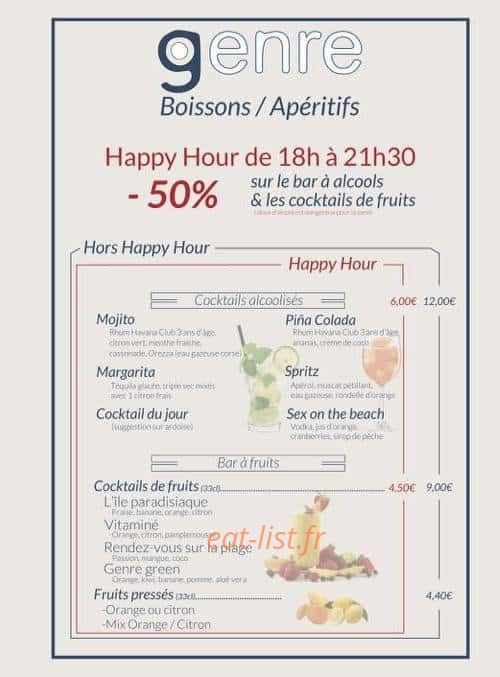 Genre — carte page 8
