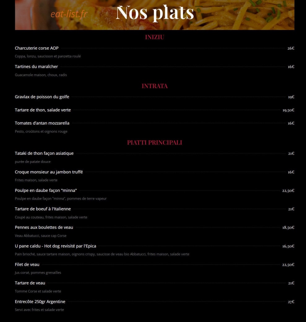 L'Epica — carte page 1