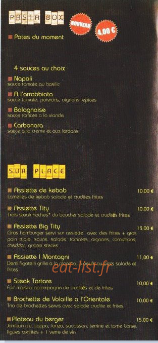 Pizz' Burger — carte page 5