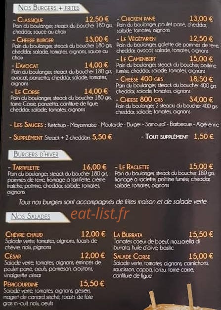 La brasserie du burger — carte page 2